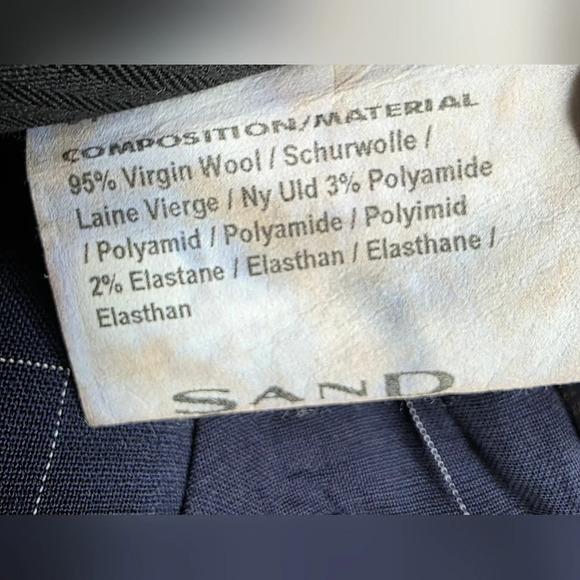 Classic Sand Copenhagen virgin wool suit . Navy Check. Size EU 54/US 42R - Picture 13 of 16